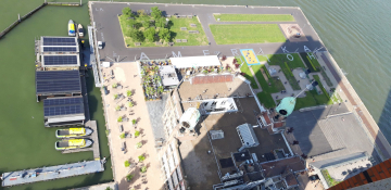 Rotterdam Hotel New York im Amerikahaus von oben