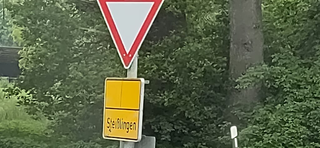 Ortsausgang Steißlingen - Jetzt geht's los!