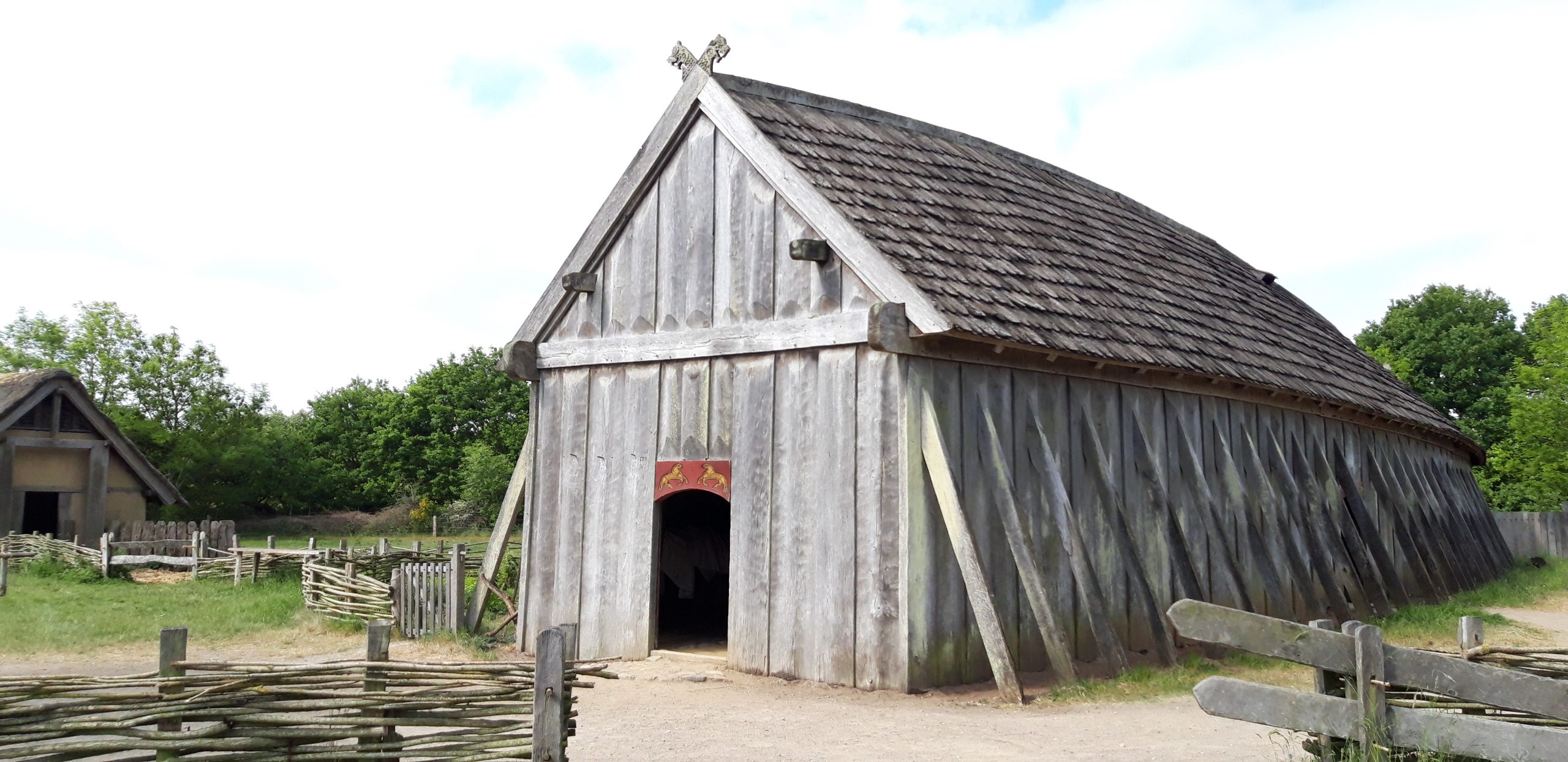 Langhaus eines Wikinger-Gutshofs